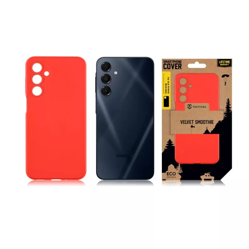Tactical Back Cover Velvet Smoothie per Samsung Galaxy A16 4G/5G - Chilli Red