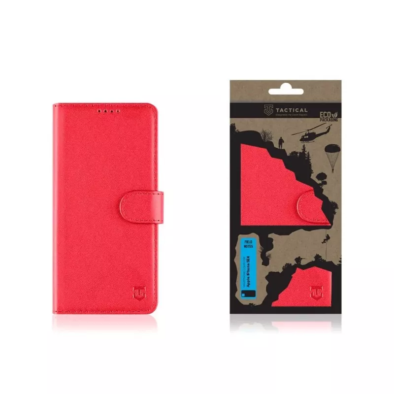 Tactical Book Cover Field Notes iPhone 16e/17e rosso