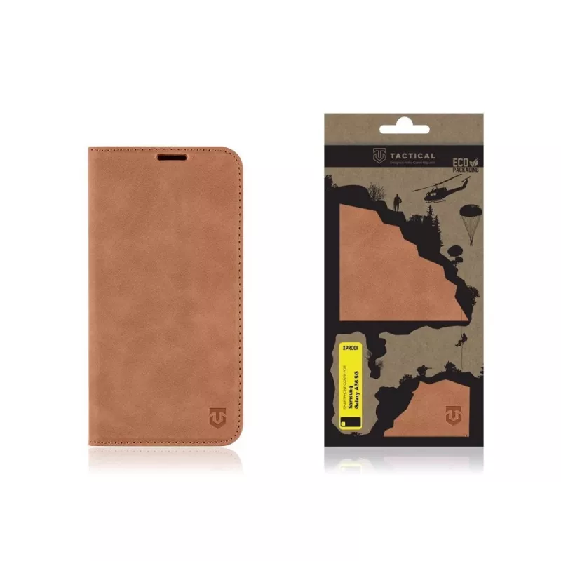 Tactical Book Cover Xproof per Samsung Galaxy A36 5G, Mud Brown