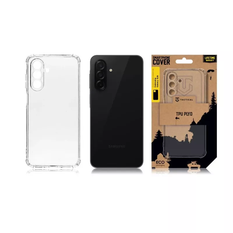 Tactical Back Cover TPU Plyo per Samsung Galaxy A26 5G trasparente