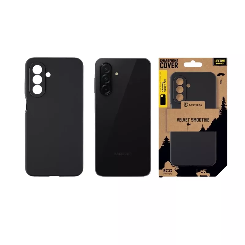 Tactical Back Cover Velvet Smoothie per Samsung Galaxy A26 5G - Asphalt