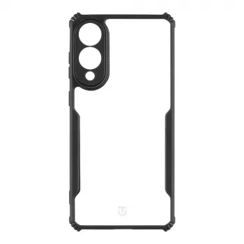 Cover posteriore Tactical Quantum Stealth Galaxy S25 Edge trasparente/nero