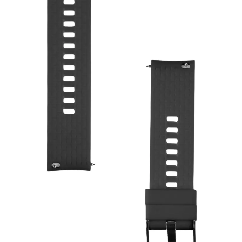Cinturino in silicone Quick-Release Tactical 20mm nero