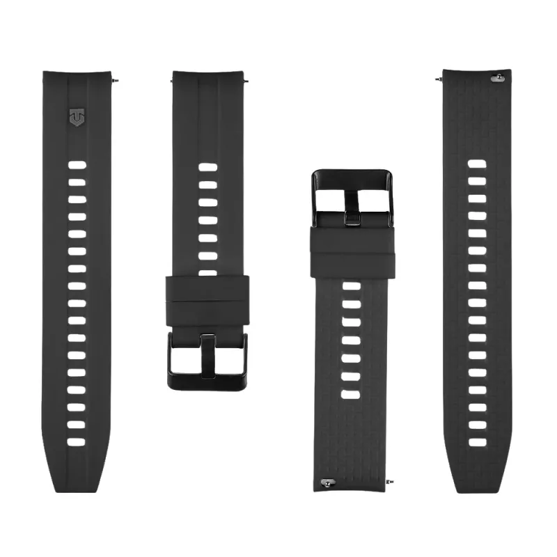 Cinturino in silicone Quick-Release Tactical 20mm nero