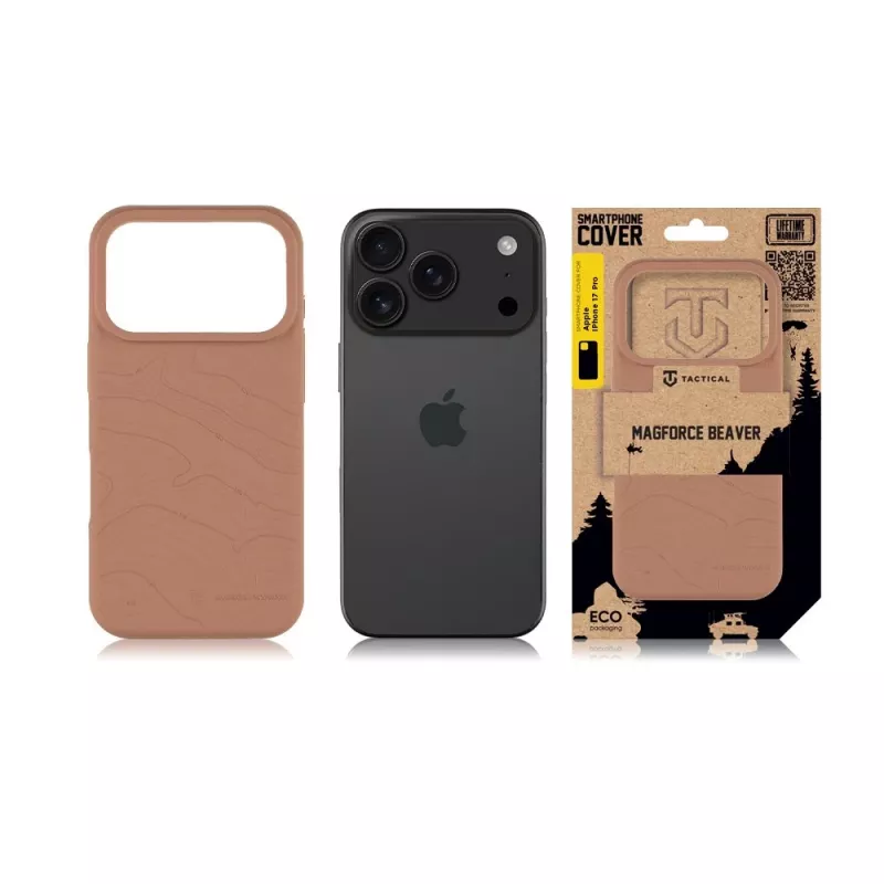 Cover posteriore Tactical MagForce Beaver per iPhone 17 Pro - nero opaco