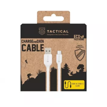 Cavo Tactical Stitch Thread USB-A/USB-C bianco