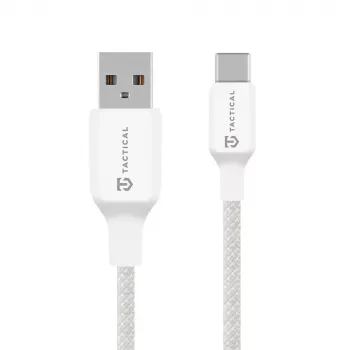 Tactical Stitch Thread Cable USB-A/USB-C bianco