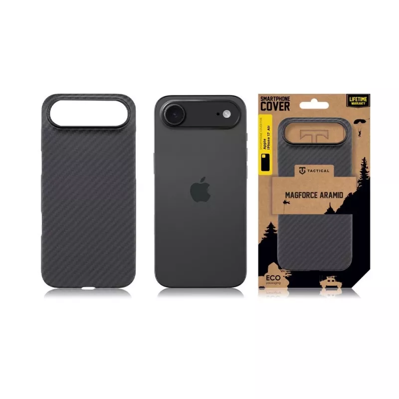Tactical Back Cover MagForce Aramid per iPhone Air nero