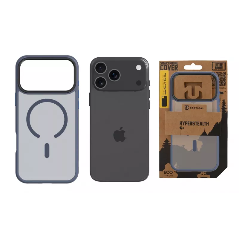 Custodia posteriore tattica MagForce Hyperstealth per iPhone 17 Pro Max, blu profondo