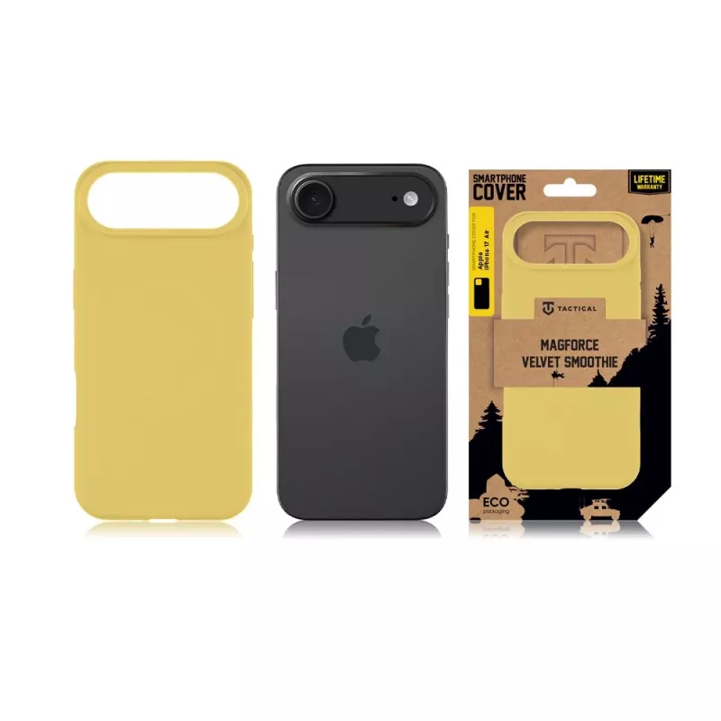 Tactical Back Cover MagForce Velvet Smoothie per Apple iPhone 17 Air - Banana Yellow