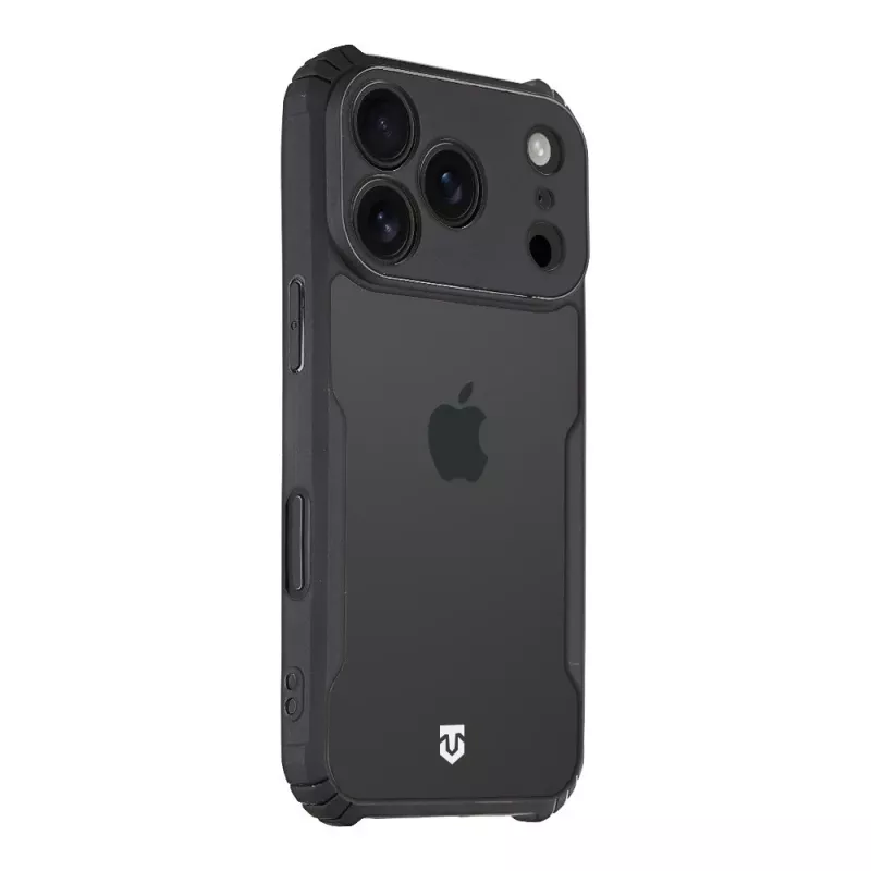 Tactical Back Cover Quantum Stealth iPhone 17 Pro trasparente/nero