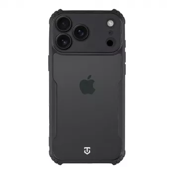 Tactical Back Cover Quantum Stealth per Apple iPhone 17 Pro Max trasparente/nero