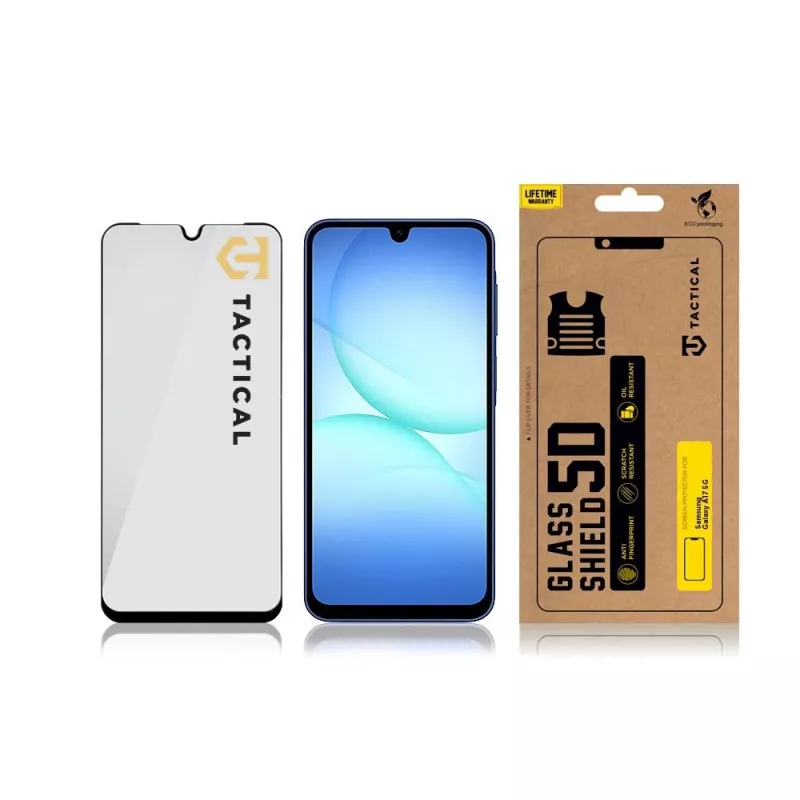 Tactical Glass Shield 5D per Galaxy A17 4G/5G nero