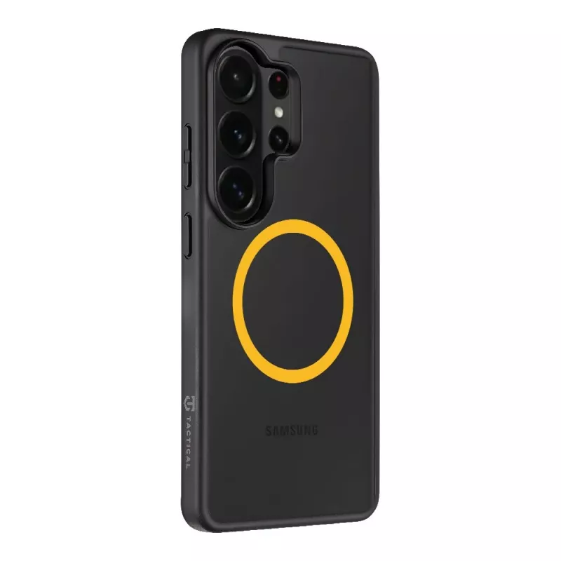 Cover posteriore tattica MagForce Hyperstealth 2.0 per Samsung Galaxy S26 Ultra, nero/giallo