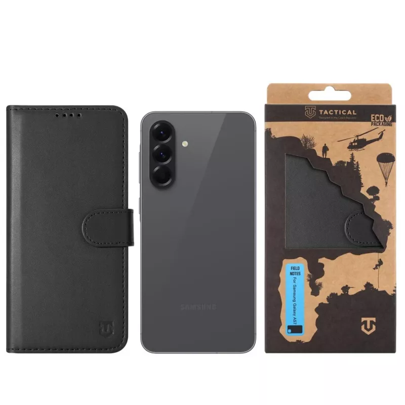 Cover a libro tattica Field Notes Galaxy A57 nero