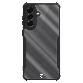 Cover posteriore tattica Quantum Stealth Galaxy A57 trasparente/nero