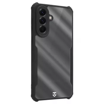 Cover posteriore tattica Quantum Stealth Galaxy A57 trasparente/nero