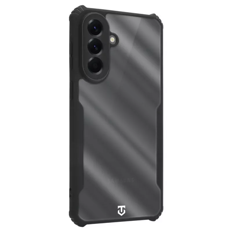 Cover posteriore tattica Quantum Stealth Galaxy A57 trasparente/nero
