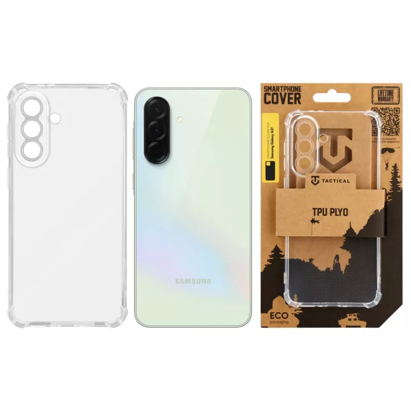 Cover tattica TPU Plyo per Samsung Galaxy A37, trasparente