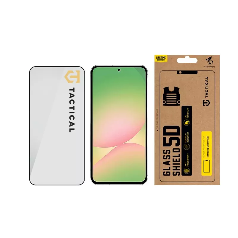 Tactical Glass Shield 5D per Samsung Galaxy A57 nero