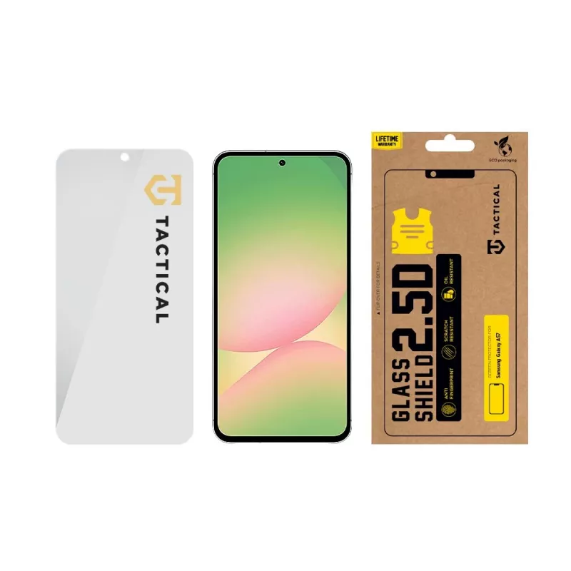 Tactical Glass Shield 2.5D pellicola protettiva in vetro temperato per Samsung Galaxy A57 trasparente
