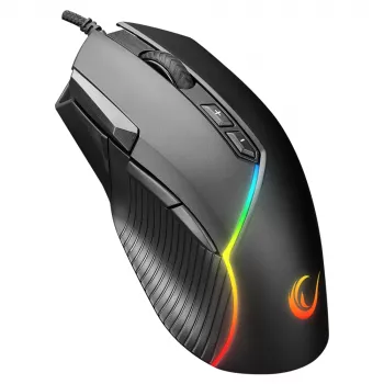 Rampage Comfort Mouse gaming, programmabile, 12800 DPI RGB, nero
