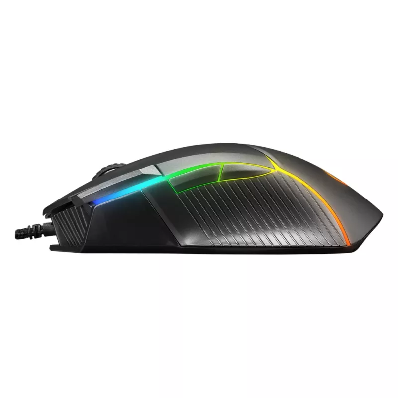 Rampage Comfort Mouse gaming, programmabile, 12800 DPI RGB, nero