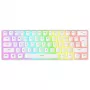 Rampage Radiant K11 Tastiera meccanica gaming 60%, bianco, switch blu, RGB