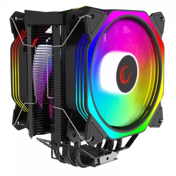 Rampage Octagon C60 Dissipatore CPU ad aria, dual tower, 2 ventole ARGB 120mm, 1800RPM, LGA 1700/AM5
