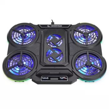 Rampage PROTE R6 Supporto raffreddante per laptop, 10-17 pollici, RGB