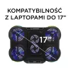 Rampage PROTE R6 Supporto di raffreddamento per laptop, 10-17 pollici, RGB
