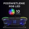 Rampage PROTE R6 Supporto di raffreddamento per laptop, 10-17 pollici, RGB
