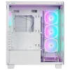 Rampage Hydra V1 Case PC mid tower, bianco, 4 ventole ARGB 120mm, USB-C/USB-A, hub ARGB, vetro temperato