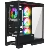 Rampage Hydra V2 Case PC mid tower con 4 ventole ARGB 120mm, vetro temperato, nero