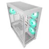 Rampage Hydra V2 Case PC mid tower bianco con 4 ventole ARGB 120mm e vetro temperato