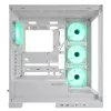 Rampage Hydra V2 Case PC mid tower bianco con 4 ventole ARGB 120mm e vetro temperato