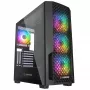 Rampage Shelob Case PC mid tower, 4 ventole ARGB, vetro temperato, nero