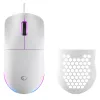 Rampage BLINK Mouse da gaming con filo, 12800 DPI, RGB, sensore ottico, bianco