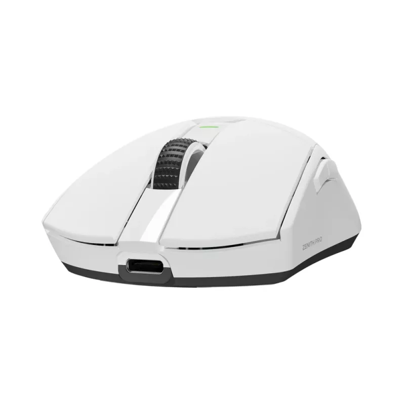 Rampage Zenith Pro Mouse da gaming wireless 26000 DPI bianco + ricevitore 4KHz PAW3395 BT 5.2