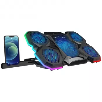 Rampage X-RANGER Base di raffreddamento regolabile per laptop 9-17 RGB