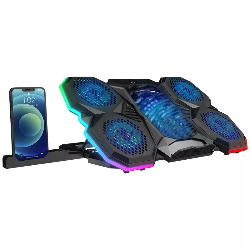 Rampage X-RANGER Base di raffreddamento regolabile per laptop 9-17 RGB