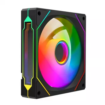 Rampage Ventola per case 120mm 1800RPM Infinite Loop ARGB PWM nero