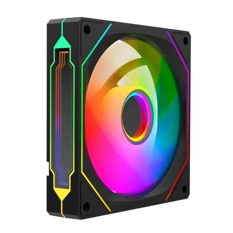 Rampage Ventola per case 120mm 1800RPM Infinite Loop ARGB PWM nero
