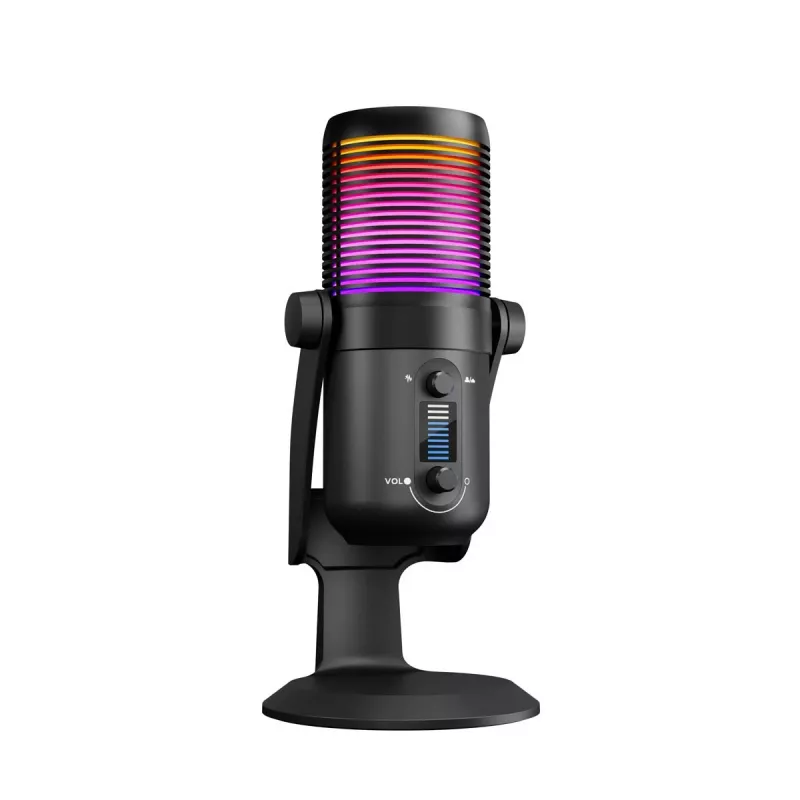 Rampage Diyez Microfono gaming USB-C RGB, nero