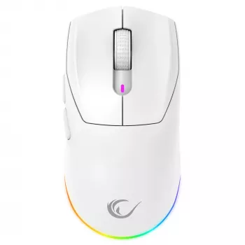 Rampage Prote M5 Pro Mouse da gaming 26000 DPI RGB LED 1kHz bianco
