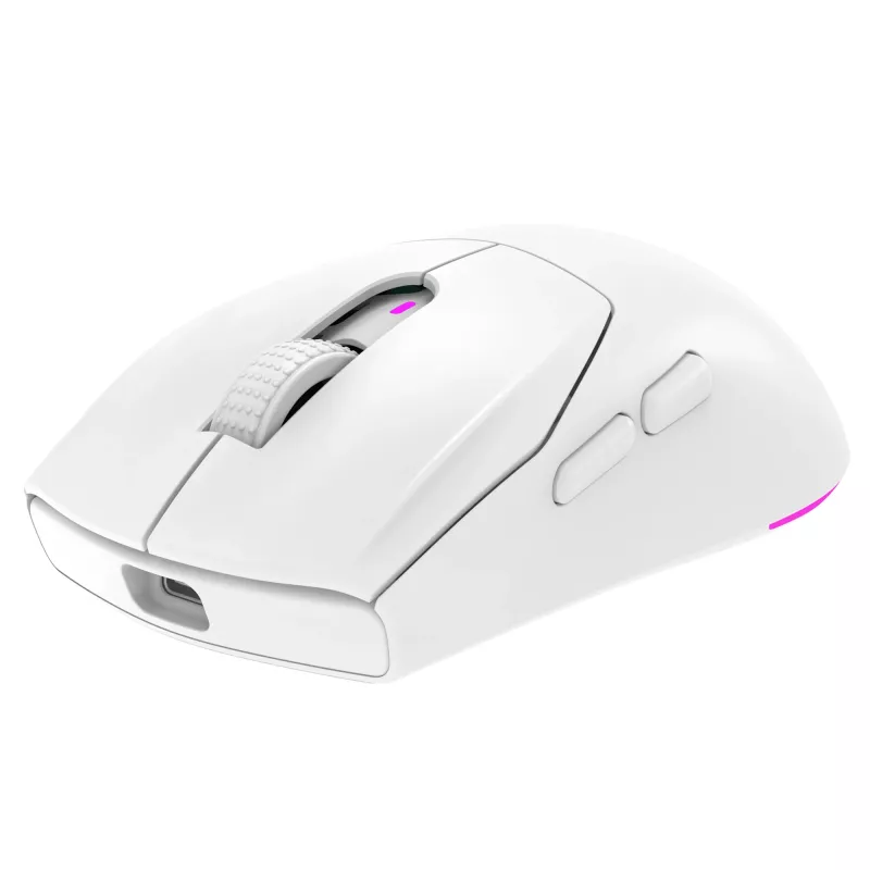 Rampage Prote M5 Pro Mouse da gaming 26000 DPI RGB LED 1kHz bianco