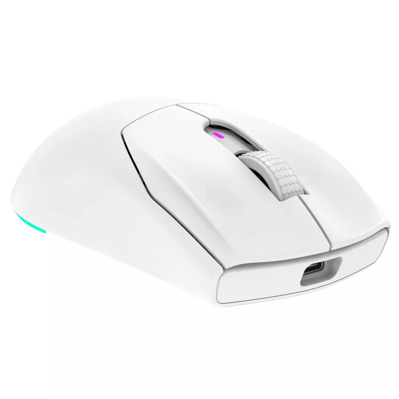 Rampage Prote M5 Pro Mouse da gaming 26000 DPI RGB LED 1kHz bianco