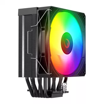 Rampage Octagon C70 Dissipatore CPU LGA1700/AM5 LCD ventola Infinity 120mm ARGB nero