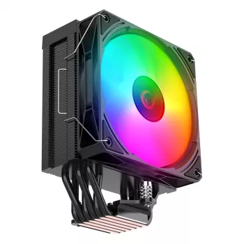 Rampage Octagon C70 Dissipatore CPU LGA1700/AM5 LCD ventola Infinity 120mm ARGB nero