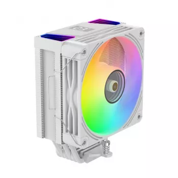 Rampage Octagon C70 Dissipatore CPU con LCD, ventola ARGB 120 mm, AM5/LGA1700, bianco
